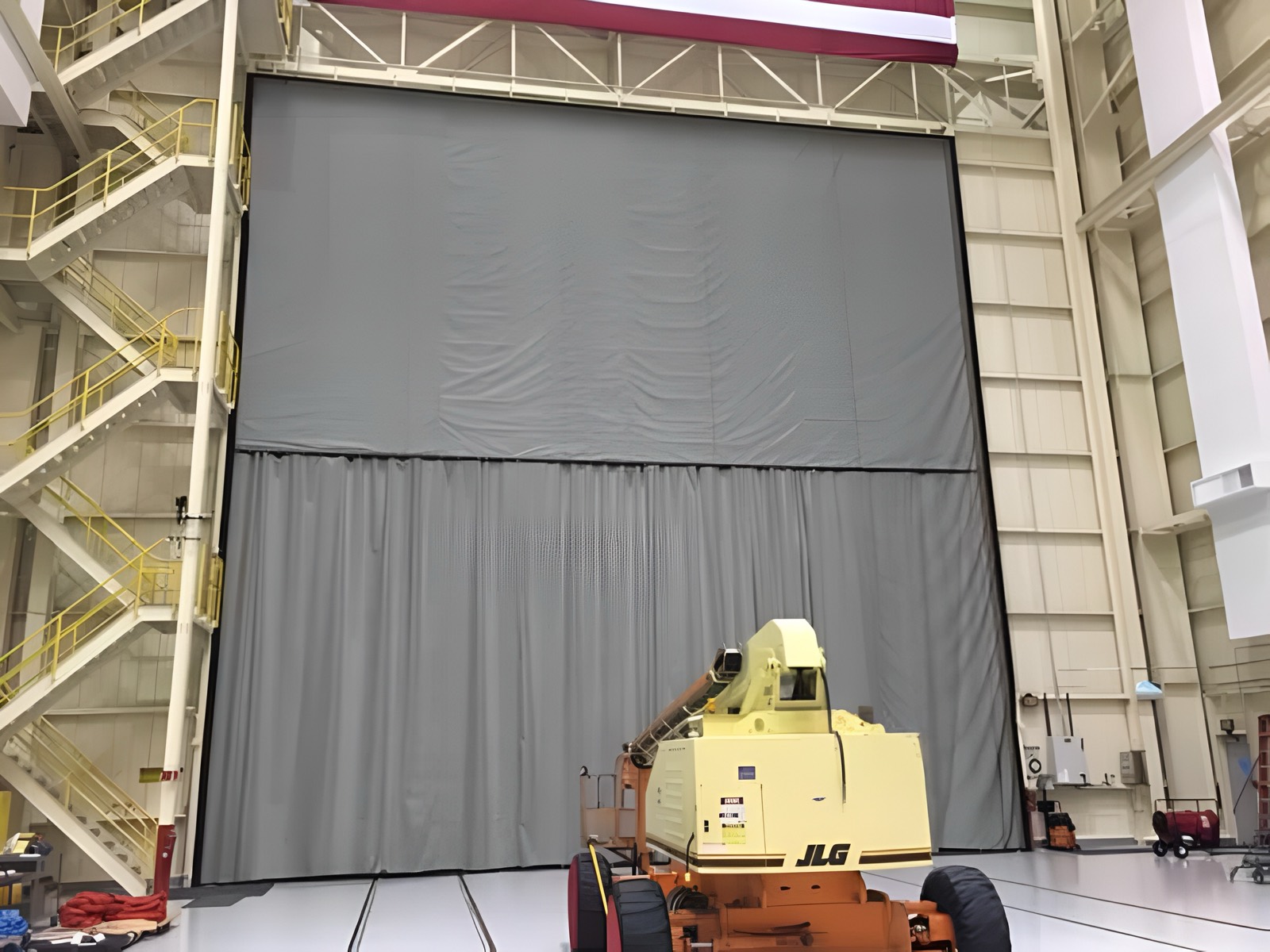 Protect a 50-foot industrial opening from insects